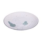  Blanche - Round Plate 23.5cm - Dĩa tròn 23.5cm phun vẽ lá (Leaf Dance collection) 