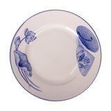  Cream - Round Plate 28cm - Dĩa tròn 28cm The Nón Lá (Bonjour Vietnam collection) 