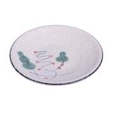  Blanche - Round Plate 14.5 x 2cm - Dĩa tròn 14.5 x 2cm phun vẽ lá (Leaf Dance collection) 