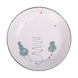  Blanche - Round Coup Plate 22.5 x 4cm - Dĩa ảo 22.5 x 4cm phun vẽ lá (Leaf Dance collection) 