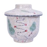  Blanche - Cup w/ Lid 8.7 x 8cm - Ly có nắp 8.7 x 8cm phun vẽ lá (Leaf Dance collection) 