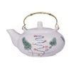 Blanche - Teapot 10 x 13 x 6cm - Bình trà 10 x 13 x 6cm phun vẽ lá (Leaf Dance collection)