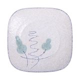  Blanche - Plate 26 x 4cm - Dĩa 26 x 4cm phun vẽ lá (Leaf Dance collection) 