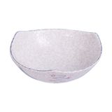  Blanche - Triangle Bowl 21.5 x 7cm - Tô 3 cạnh 21.5 x 7cm phun vẽ lá (Leaf Dance collection) 