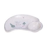  Blanche - Plate 22 x 17.2 x 3.6cm - Dĩa 22 x 17.2 x 3.6cm phun vẽ lá (Leaf Dance collection) 