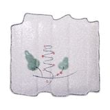  Blanche - Plate 19 x 19 x 4cm - Dĩa 19 x 19 x 4cm phun vẽ lá (Leaf Dance collection) 