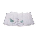  Blanche - Plate 19 x 19 x 4cm - Dĩa 19 x 19 x 4cm phun vẽ lá (Leaf Dance collection) 