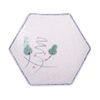 Blanche - Hexagon Plate 24 x 21cm - Dĩa 6 cánh 24 x 21cm phun vẽ lá (Leaf Dance collection)