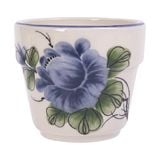  Cream - Tea Cup 140ml - Ly trà đứng 140ml màu kem hoa mẫu đơn xanh (Peony collection) 