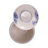  Cream - Bowl w/ Lid 10.5cm - Thố có nắp 10.5cm The Nón Lá (Bonjour Vietnam collection) 