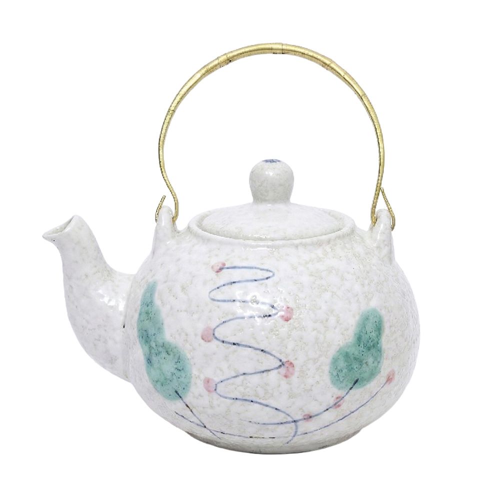  Blanche - Teapot 550ml - Bình trà bầu 550ml phun vẽ lá (Leaf Dance collection) 