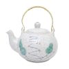 Blanche - Teapot 550ml - Bình trà bầu 550ml phun vẽ lá (Leaf Dance collection)