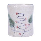  Blanche - Toothpick Holder 5.5 x 6.5cm - Hũ tăm 5.5 x 6.5cm phun vẽ lá (Leaf Dance collection) 