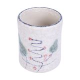  Blanche - Toothpick Holder 5.5 x 6.5cm - Hũ tăm 5.5 x 6.5cm phun vẽ lá (Leaf Dance collection) 