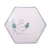 Blanche - Hexagon Plate 18.5 x 16.5cm - Dĩa 6 cánh 18.5 x 16.5cm phun vẽ lá (Leaf Dance collection)