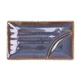  Seaweed - Rectangular Plate 20 x 11.5cm - Dĩa chữ nhật có ngăn 20 x 11.5cm xanh rêu kim sa (Sparkling collection) 