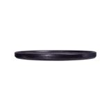  Noir - Oval Flat Plate 36cm - Dĩa oval vành đứng 36cm đen không vệt 