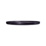  Noir - Oval Flat Plate 32cm - Dĩa oval vành đứng 32cm đen không vệt 