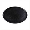 Noir - Oval Flat Plate 32cm - Dĩa oval vành đứng 32cm đen không vệt