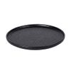  Noir - Oval Flat Plate 32cm - Dĩa oval vành đứng 32cm đen không vệt 