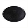  Noir - Oval Flat Plate 36cm - Dĩa oval vành đứng 36cm đen không vệt 