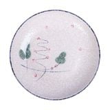  Blanche - Round Coup Plate 16cm - Dĩa ảo 16cm phun vẽ lá (Leaf Dance collection) 