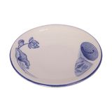  Cream - Round Plate 14.5 x 2cm - Dĩa tròn 14.5 x 2cm The Nón Lá (Bonjour Vietnam collection) 