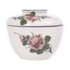 Cream - Bowl w/ Lid 10.5cm - Thố có nắp 10.5cm màu kem hoa mẫu đơn hồng (Peony collection)