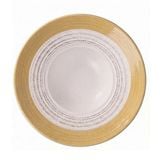  Blanche - Soup Plate w/o Lid 30cm - Dĩa bay không nắp 30cm lộc phát vành vàng lòng trắng 