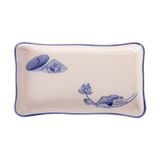  Cream - Rectangular Plate 15 x 8cm - Dĩa chữ nhật 15 x 8cm The Nón Lá (Bonjour Vietnam collection) 