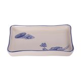  Cream - Rectangular Plate 15 x 8cm - Dĩa chữ nhật 15 x 8cm The Nón Lá (Bonjour Vietnam collection) 