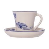  Cream - Espresso Saucer 11cm - Dĩa lót tách espresso 11cm The Nón Lá (Bonjour Vietnam collection) 