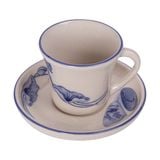  Cream - Espresso Saucer 11cm - Dĩa lót tách espresso 11cm The Nón Lá (Bonjour Vietnam collection) 