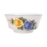  Cream - Bowl 17 x 8cm - Tô tròn miệng loe 17 x 8cm màu kem hoa mẫu đơn (Peony collection) 