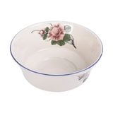  Cream - Bowl 19cm - Tô tròn miệng loe 19cm màu kem hoa mẫu đơn (Peony collection) 