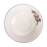  Cream - Bowl 19cm - Tô tròn miệng loe 19cm màu kem hoa mẫu đơn (Peony collection) 