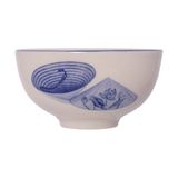  Cream - Round Bowl 18cm - Tô tròn 18cm The Nón Lá (Bonjour Vietnam collection) 