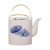  Cream - Tea Pot 1000ml - Bình trà 1000ml The Nón Lá (Bonjour Vietnam collection) 