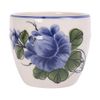 Cream - Tea Cup 140ml - Ly trà bầu 140ml màu kem hoa mẫu đơn xanh (Peony collection)