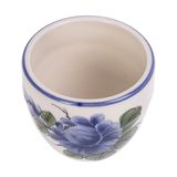  Cream - Tea Cup 140ml - Ly trà bầu 140ml màu kem hoa mẫu đơn xanh (Peony collection) 