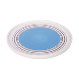  Blanche - Round Flat Plate 26cm - Dĩa tròn vành đứng 26cm lộc phát lòng xanh 18 
