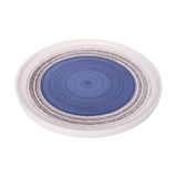  Blanche - Round Flat Plate 26cm - Dĩa tròn vành đứng 26cm lộc phát lòng xanh dương 