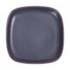 Terracotta - Square Coup Plate 14cm - Dĩa vuông 14cm tử sa phun xanh rêu