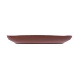  Terracotta - Square Coup Plate 14cm - Dĩa vuông 14cm tử sa phun xanh rêu 