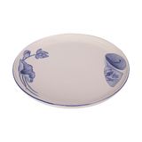  Cream - Round Plate 25cm - Dĩa tròn vành 25cm The Nón Lá (Bonjour Vietnam collection) 