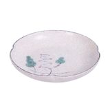  Blanche - Round Coup Plate 20cm - Dĩa ảo bóp 4 cánh 20cm phun vẽ lá (Leaf Dance collection) 