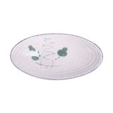  Blanche - Oval Plate 39 x 21cm - Dĩa oval 39 x 21cm phun vẽ lá (Leaf Dance collection) 