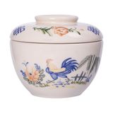  Cream - Bowl w/ Lid 9cm - Thố có nắp 9cm Sắc Màu Thôn Quê (Le Coq collection) 