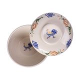  Cream - Bowl w/ Lid 9cm - Thố có nắp 9cm Sắc Màu Thôn Quê (Le Coq collection) 