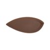  Cocoa - Leaf Plate 23 x 11cm - Dĩa chiếc lá 23 x 11cm nâu trổ (matte) 